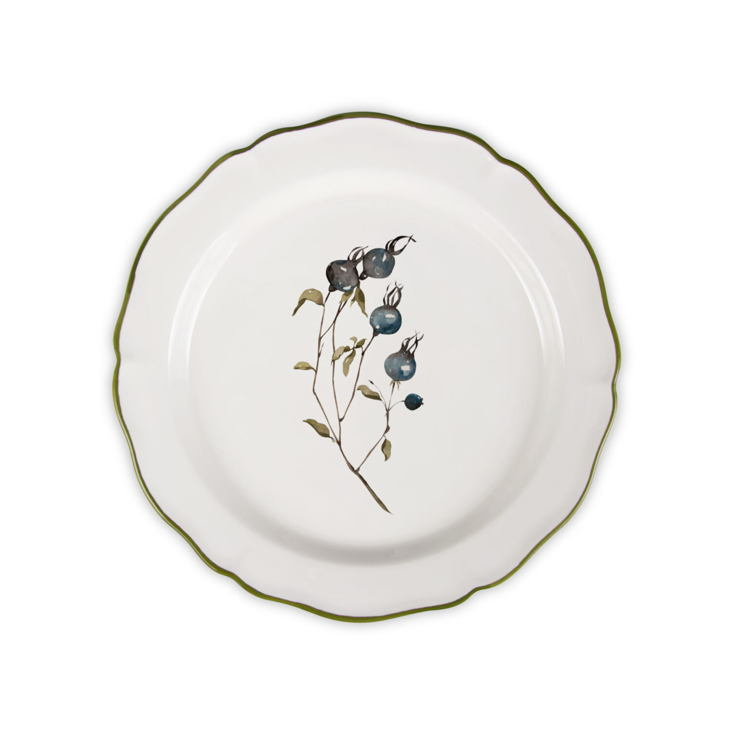 Piatto frutta Indaco