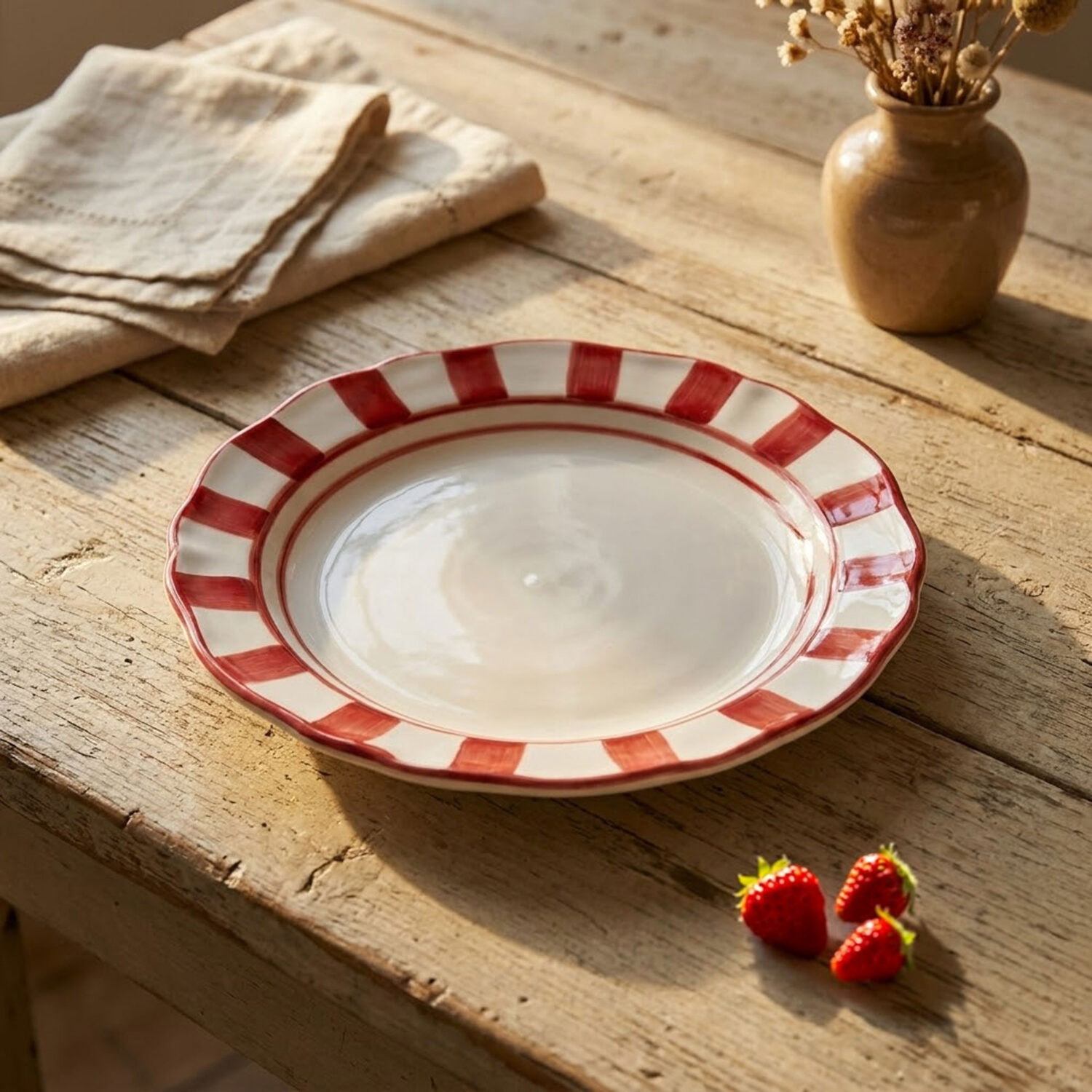 Piatto frutta Riviera rosso