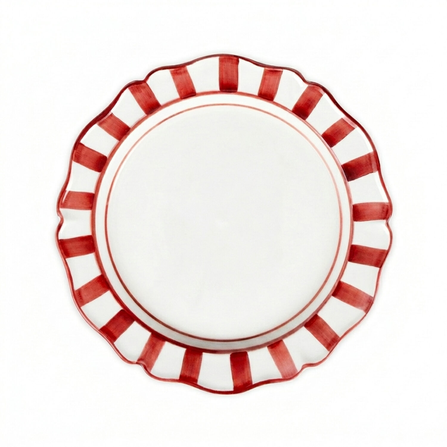 Piatto piano Riviera rosso