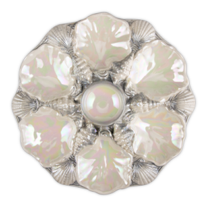 Mother-of-pearl oyster serving dish
