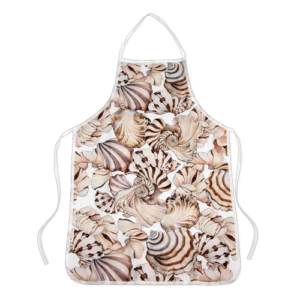 Seashells-print apron