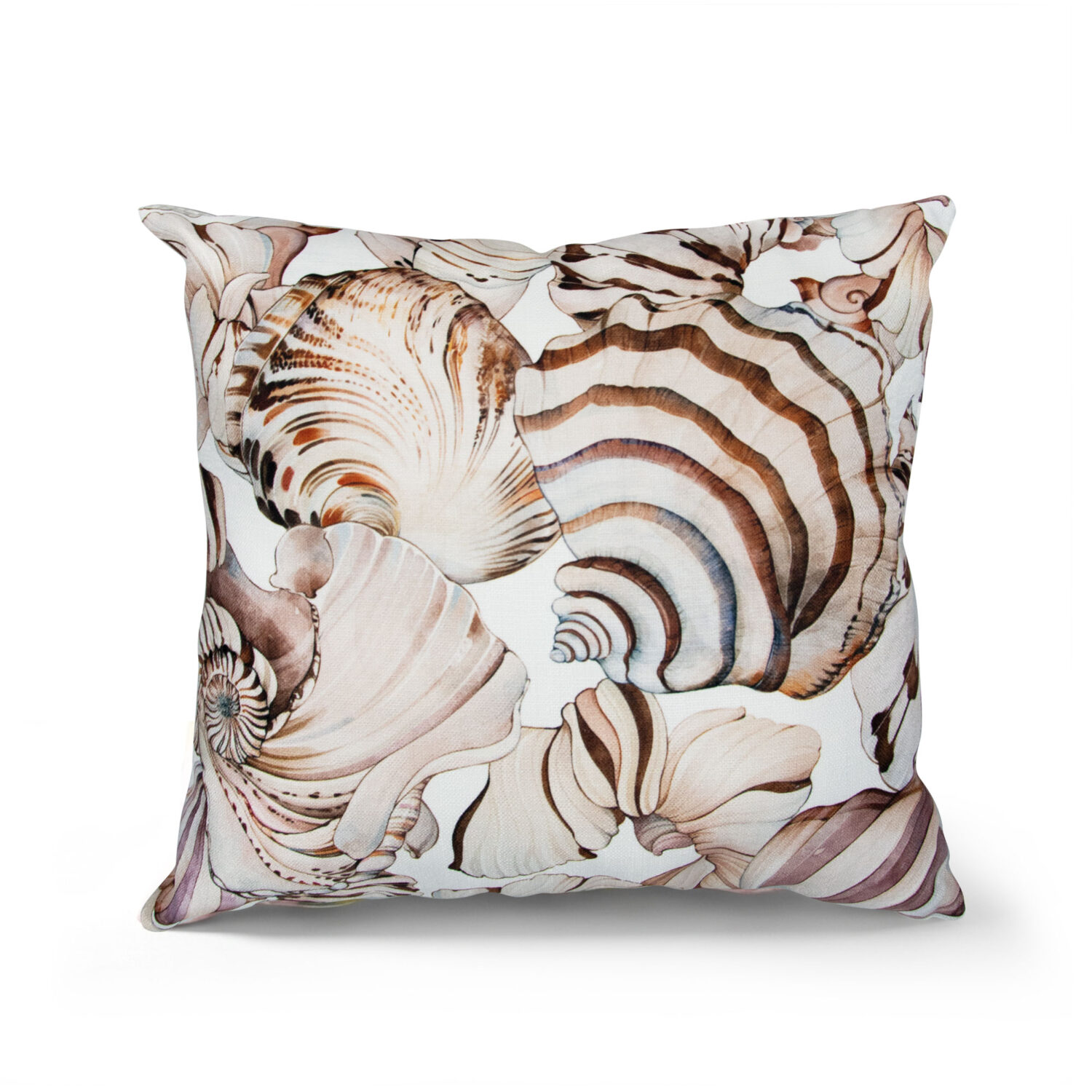 Pillow with seashelss