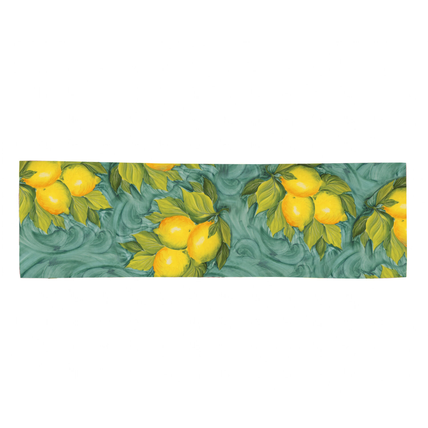 Table runner with lemons