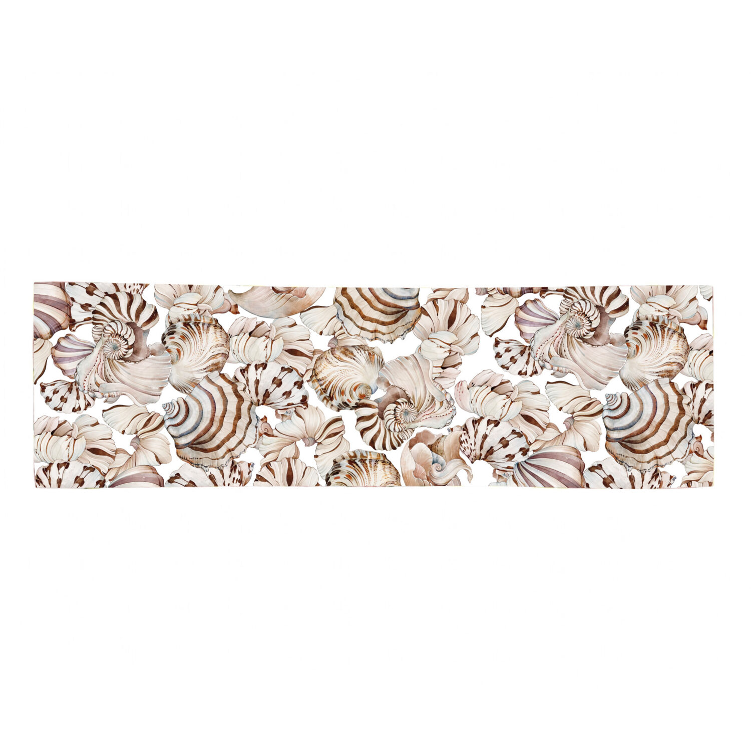 Table runner seashells
