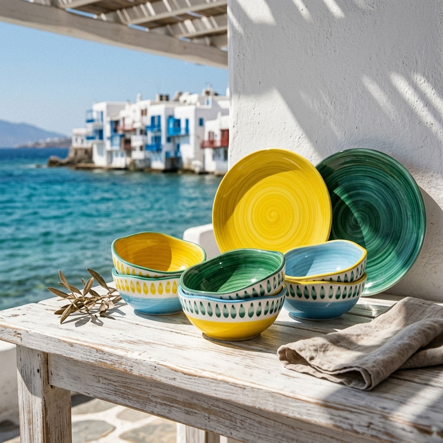 Schale Thalassa 15 innen hellblau